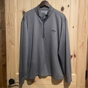 Callaway Men's Charcoal Zip-Up‎ Pullover Size XL